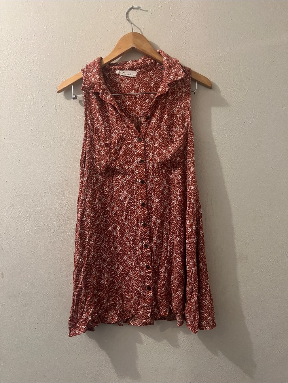 Molly Green Red Ivory Tunic